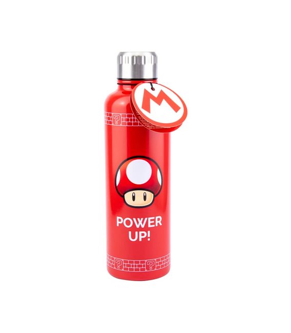 Borraccia Termica Metallica Super Mario Power Up! Da 500 Ml