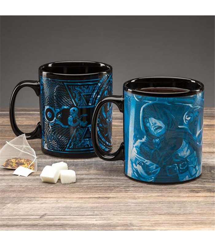 Dungeons & Dragons - Paladone Products - D&D - Heat Change Mug - Tazza  Termica Cambia Colore - Ceramica - 11 X 10 X 15 Cm - - Pidak Shop Srls