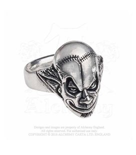 Alchemy England- Anello R213T Evil Clown Ring - Clown Diabolico