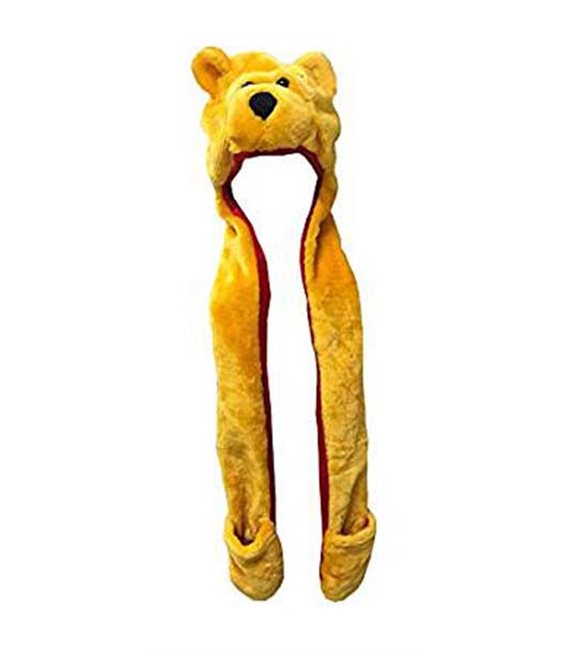 Pidak Shop - Cappello/Hat Orso Giallo Con Sciarpa Yellow Bear With Scarf