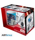 Star Wars - Gift Box - Mug/Tazza King Size 460Ml + Portachiavi/Key Ring + Stckier R2D2