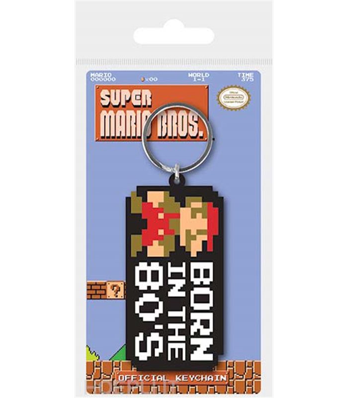 Portachiavi Super Mario Bros: Born In The 80'S - Pidak Shop Srls