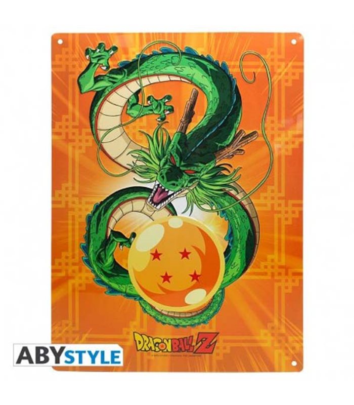 Dragon Ball - Placca In Metallo/Metal Plate - Shenron - Pidak Shop Srls