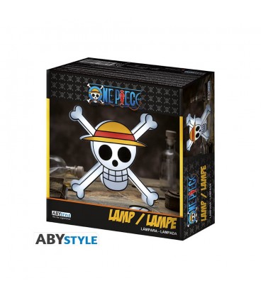 One Piece Lamp Skull - Lampada Teschio di Cappello di Paglia Rufy - 21 cm  - Abystyle - Pidak Shop Srls