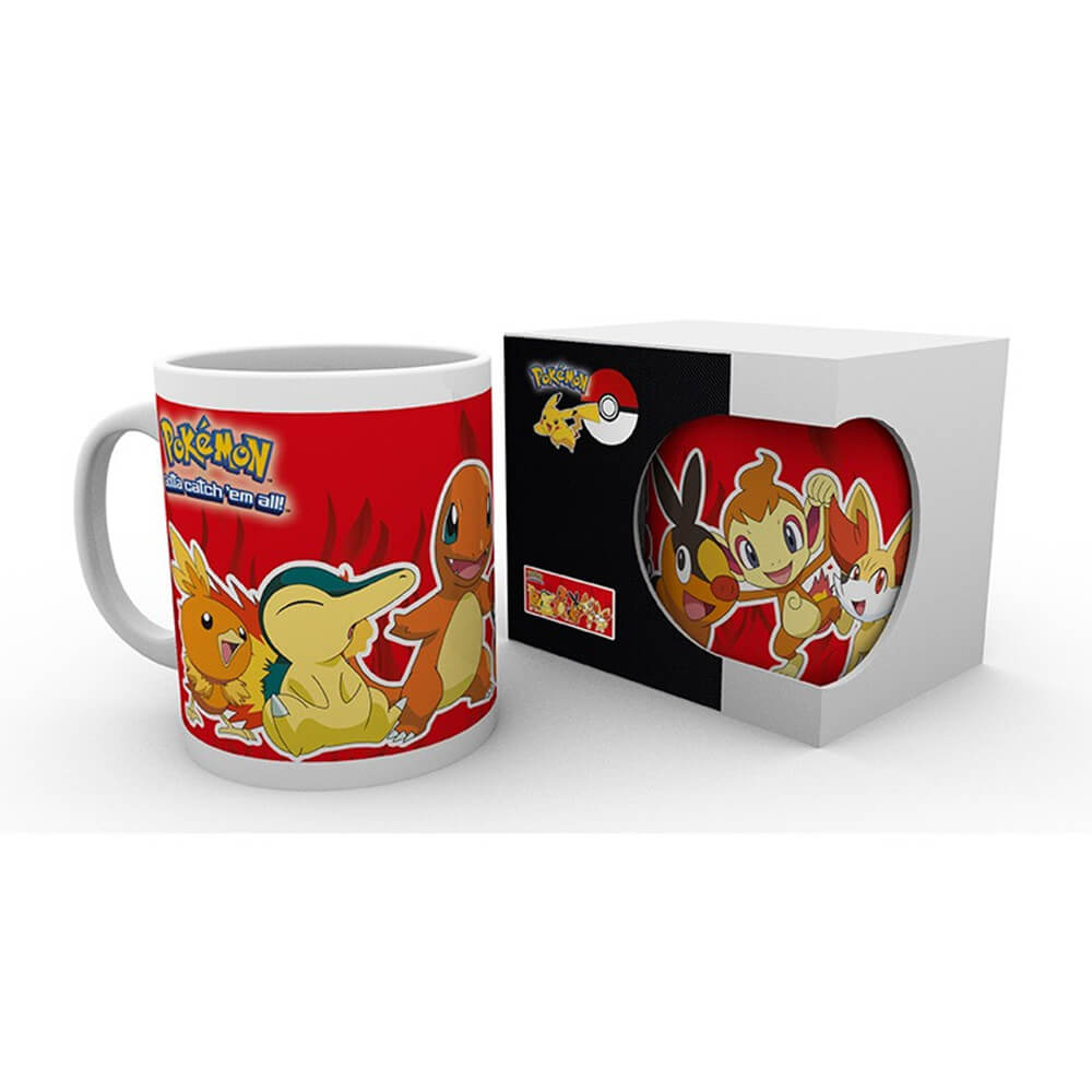Pokemon Mug Fire Partners - Tazza con Pokemon di Fuoco Starter - 320 ml - GB  eye - Pidak Shop Srls
