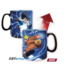 Tazza Termica Naruto Shippuden - 460 Ml - Mug Heat Change "Naruto & Sasuke" - Abystyle