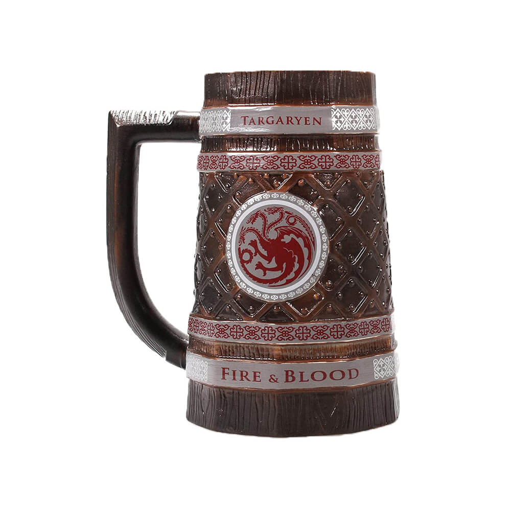 Game Of Thrones Targaryen Mug Stein Boxed - Boccale Stemma Targaryen - 900  ml - Half Moon Bay - Pidak Shop Srls