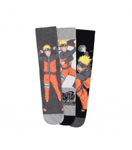 Naruto Men's Socks (3 Pack) - Calzini Naruto Taglia 39/42 - Difuzed