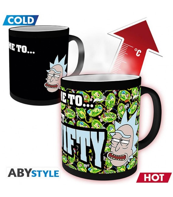 Rick And Morty Mug Heat Change Get Schwifty - Tazza Termica 320 ml - ABYstyle