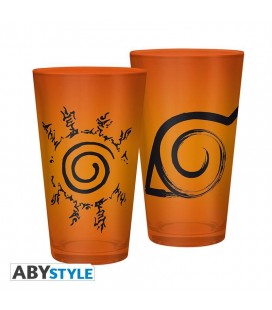 Bicchiere Xxl Naruto Shippuden - Konoha E Seal - 400 Ml - Abystyle