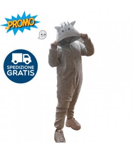 Kigurumi Gatto - Pigiama Tuta Unisex Caldo E Comodo - Grigio - Pidak Shop