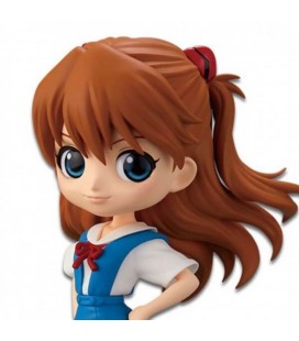 Figure QPosket Asuka Langley Vers.A - Neo Genesis Evangelion - 14 Cm - Banpresto