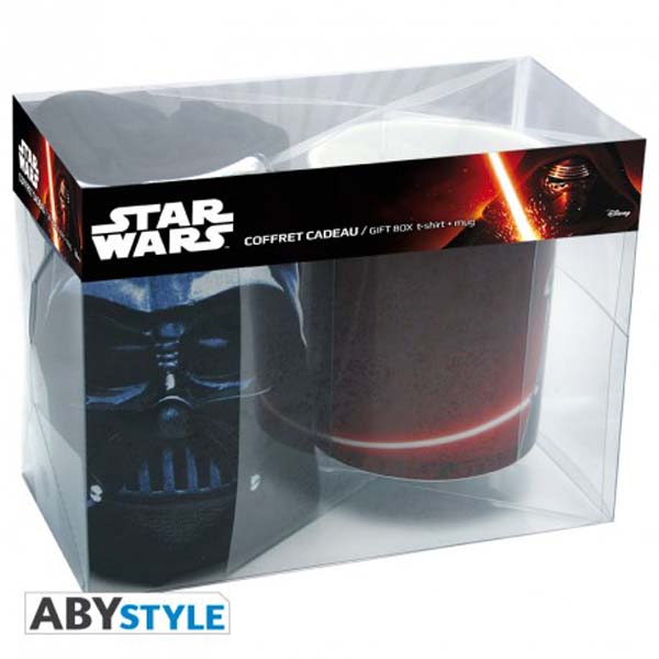 Star Wars - Gift Box - Mug/Tazza - Kingsize 460Ml + T-Shirt (X-Large Size)  Dark Side - Pidak Shop Srls